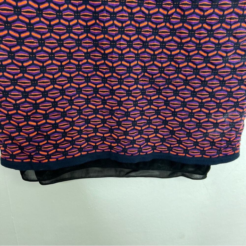 M by Missoni Classic Geometric Print Bodycon Shift Dress Size 44 or US Large - Picture 6 of 11